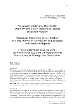 Ojibwe Women in an Indigenous Teacher Education Program