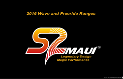 2016 Wave and Freeride Ranges &reg;