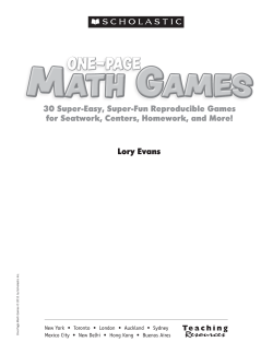Math GaMes Math GaMes Math GaMes