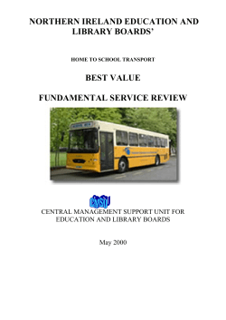 northern ireland education and library boards` best value