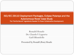 EclipseConNA_ISOEIC29110PolarsysRover