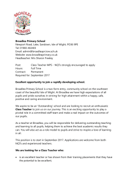 Isle of Wight Council - Broadlea Primary School