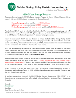 $500 Heat Pump Rebate