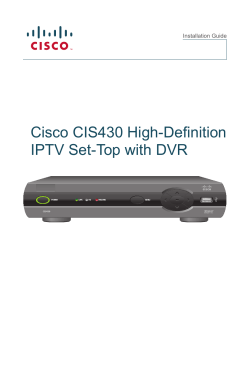 Cisco CIS430 High-Definition IPTV Set-Top with DVR