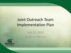 JOT Implementation Webinar