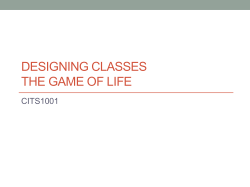 The Game of Life - Unit information