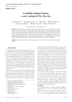 Cannibal Animal Games: a new variant of Tic-Tac-Toe - J