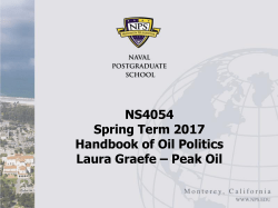 Laura Graefe, Peak Oil in Handbook of Oil Politics