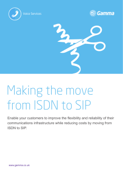 Making the move from ISDN to SIP