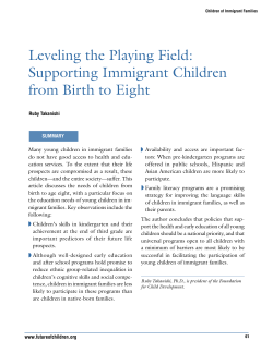 Leveling the Playing Field: Supporting Immigrant