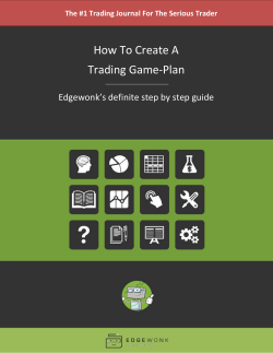 The #1 Trading journal for the serious trader