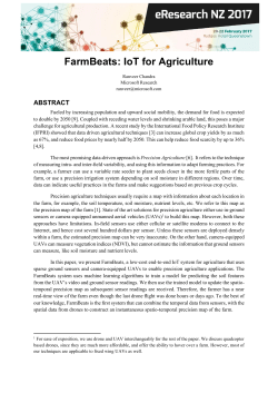 FarmBeats: IoT for Agriculture
