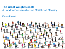 GWD Roadshows - the London Obesity Network