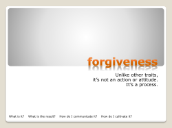 Forgiveness