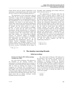5. The situation concerning Rwanda