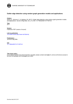 Outlier edge detection using random graph generation models and