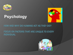 THEY STUDY HOW AND WHY HUMANS ACT AS THEY DO. TEND