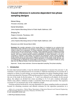 Causal inference in outcome-dependent two