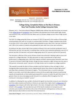 New ABOR data indicates college going, completion rates on the