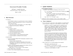 Structured Possible Worlds