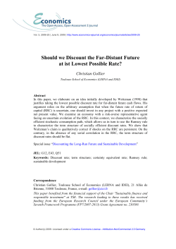 Should we Discount the Far-Distant Future at ist Lowest Possible