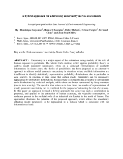A hybrid approach for addressing uncertainty in risk assessments