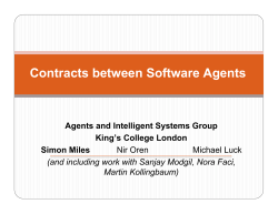 Contracts between Software Agents