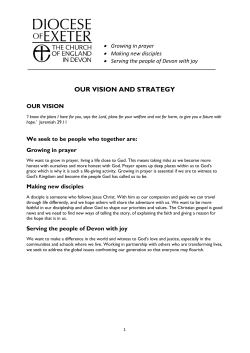 Diocese of Exeter - our vision and strategy