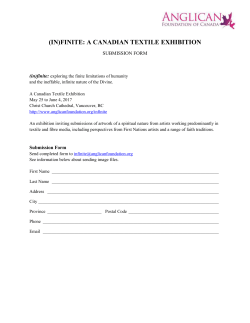 Submission Form - Anglican Foundation of Canada