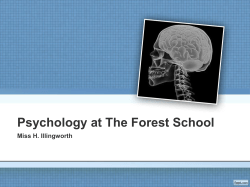 Psychology - The Forest School