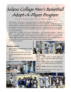 Solano College Men`s Basketball Adopt-A
