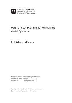Optimal Path Planning for Unmanned Aerial - Til Daim