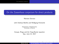On the Zassenhaus conjecture for direct products