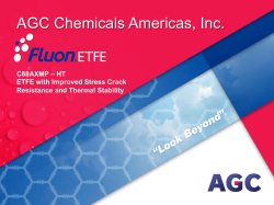 HT ETFE with Improved Stress Crack Resistance and Thermal Stability