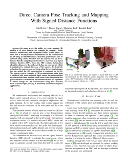 Direct Camera Pose Tracking and Mapping With Signed Distance