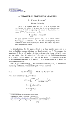 A theorem on majorizing measures