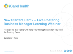 Co-ordinators - Level 1 Business Manager Learning