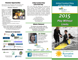 Play Without Limits - UCP of the North Bay
