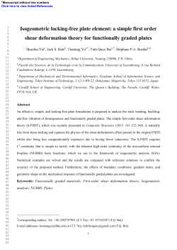 Isogeometric locking-free plate element: a simple first order