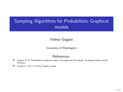 Sampling Algorithms for Probabilistic Graphical models