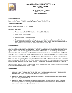 kern county consortium selpa - Kern County Superintendent of