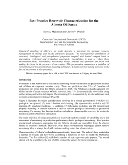 Best Practice Reservoir Characterization for the Alberta Oil Sands
