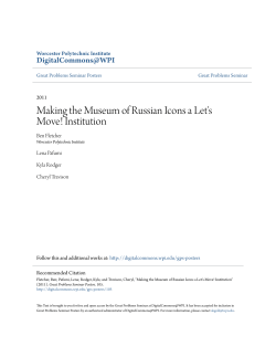 Making the Museum of Russian Icons a Let`s Move! Institution
