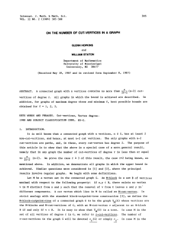 on the number of cut-vertices in a graph