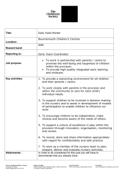 SAN - The Children`s Society