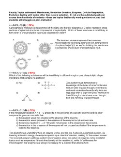Faculty Topics addressed: Membranes, Mendelian Genetics
