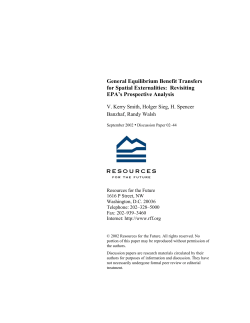 General Equilibrium Benefit Transfers for Spatial