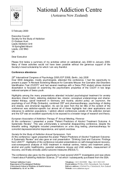 Dr Simon Adamson`s Travelling Scholarship Report, February 2009