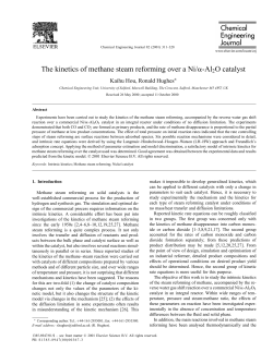 The kinetics of methane steam reforming over a Ni/&alpha;