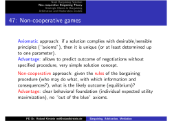 47: Non-cooperative games